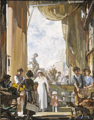 Dokumentasi museum The Old Market, Cleveland. Frank Wilcox (American, 1887–1964).