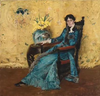 Dokumentasi museum Portrait of Dora Wheeler. William Merritt Chase (American, 1849–1916).