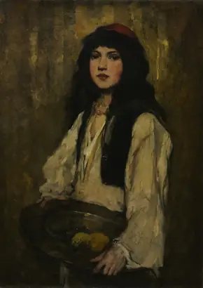 Dokumentasi museum The Venetian Girl. Frank Duveneck (American, 1848–1919).