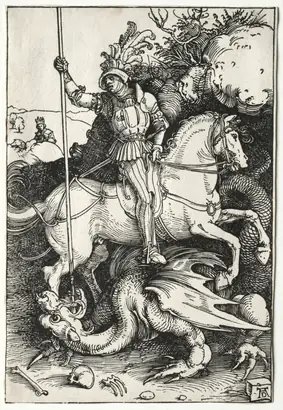 Dokumentasi museum St. George Killing the Dragon. Albrecht Dürer (German, 1471–1528).