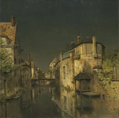 Dokumentasi museum Midnight. Jean-Charles Cazin (French, 1841–1901).