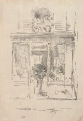 Dokumentasi museum The Laundress: La Blanchisseuse de la place Dauphine. James McNeill Whistler (American, 1834–1903); published by: Thomas Robert Way (British, 1861–1913).