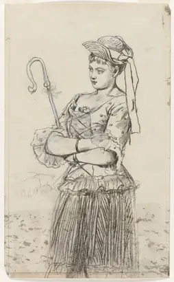 Dokumentasi museum Shepherdess. Winslow Homer (American, 1836–1910).