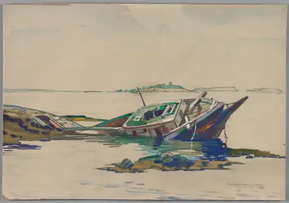 Dokumentasi museum The Wreck. Frank Wilcox (American, 1887–1964).