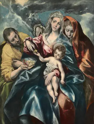 Dokumentasi museum The Holy Family with Mary Magdalen. El Greco (Spanish, 1541–1614).