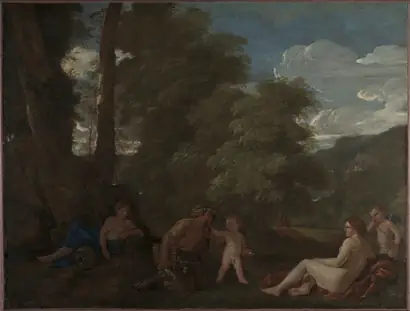 Dokumentasi museum Nymphs and a Satyr (Amor Vincit Omnia). Nicolas Poussin (French, 1594–1665).