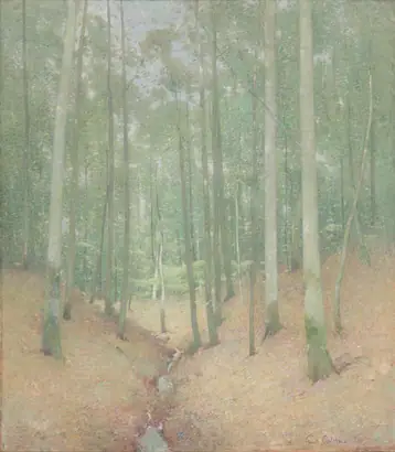 Dokumentasi museum Wood Interior. Emil Carlsen (American, born Denmark, 1848–1932).