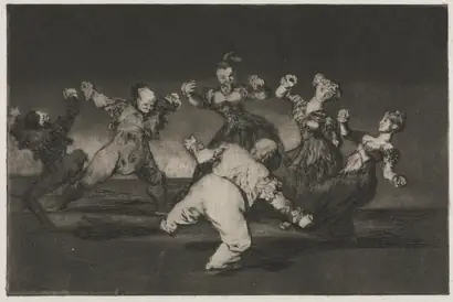 Dokumentasi museum The Proverbs:  If Marion Will Dance, Then She Has to Take the Consequences. Francisco de Goya (Spanish, 1746–1828).