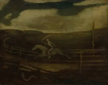 Dokumentasi museum The Race Track (Death on a Pale Horse). Albert Pinkham Ryder (American, 1847–1917).