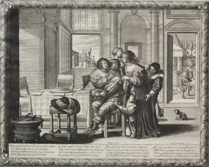 Dokumentasi museum The Prodigal Son:  Riotous Living. Abraham Bosse (French, 1602–1676).