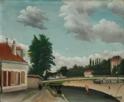 Dokumentasi museum Outskirts of Paris. Henri Rousseau (French, 1844–1910).