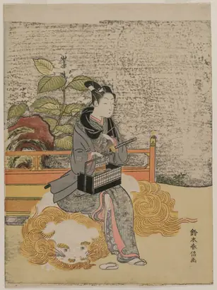 Dokumentasi museum Youth as a Stand-in Monju. Suzuki Harunobu (Japanese, 1724–1770).