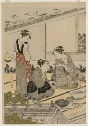 Dokumentasi museum Women in a Tea House. Kubo Shunman (Japanese, 1757–1820).