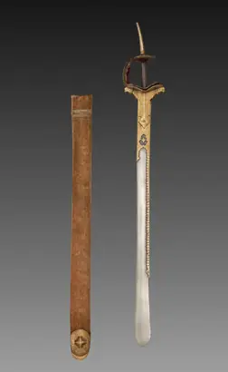 Dokumentasi museum Sword with scabbard. Nama pembuat belum tercantum pada daftar atribusi museum.