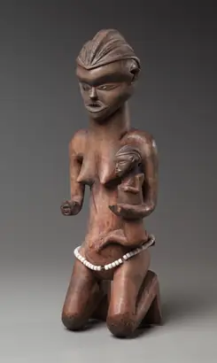Dokumentasi museum Mother-and-Child Figure. Nama pembuat belum tercantum pada daftar atribusi museum.