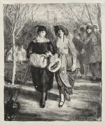 Dokumentasi museum Spring, Central Park. George Bellows (American, 1882–1925).