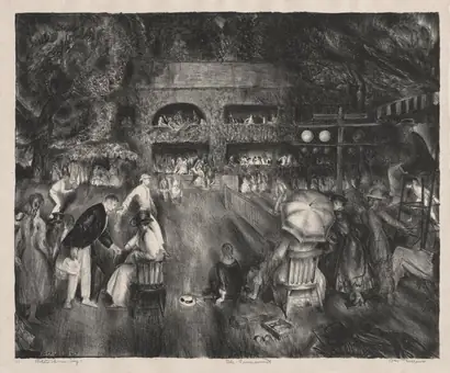 Dokumentasi museum The Tournament. George Bellows (American, 1882–1925).