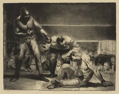 Dokumentasi museum The White Hope. George Bellows (American, 1882–1925).