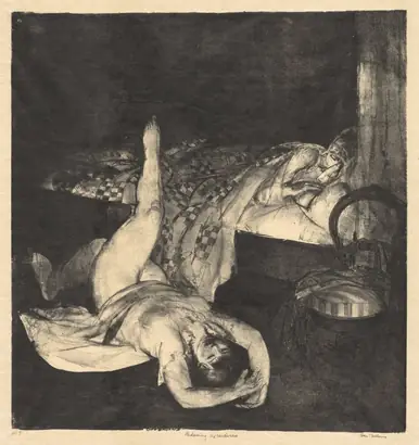 Dokumentasi museum Reducing Exercises. George Bellows (American, 1882–1925).