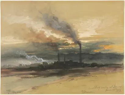 Dokumentasi museum Smelting Works at Denver. Thomas Moran (American, born England, 1837–1926).