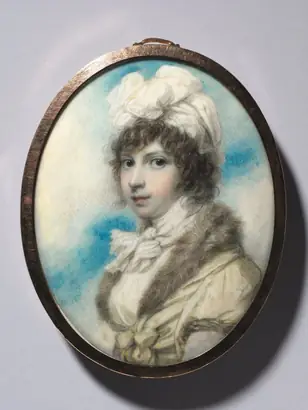 Dokumentasi museum Portrait of the Hon. Anne Annesley, later Countess of Mountnorris. Richard Cosway (British, 1742–1821).