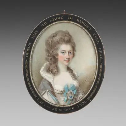 Dokumentasi museum Portrait of Lady Grace Anna Newenham. Horace Hone (British, 1756–1825).