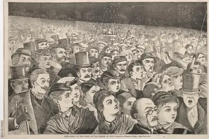 Dokumentasi museum Fire-Works on the Night of the Fourth of July. Winslow Homer (American, 1836–1910).