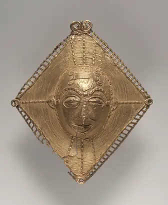Dokumentasi museum Pendant: Face in Diamond. Nama pembuat belum tercantum pada daftar atribusi museum.