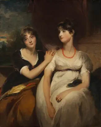 Dokumentasi museum Portrait of Charlotte and Sarah Carteret-Hardy. Thomas Lawrence (British, 1769–1830).