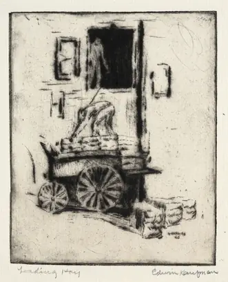 Dokumentasi museum Loading Hay. Edwin Kaufman (American, 1906–1939).