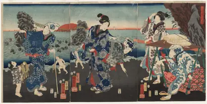 Dokumentasi museum Splendid View at Futamigaura Bay. Utagawa Kuniyoshi (Japanese, 1797–1861).