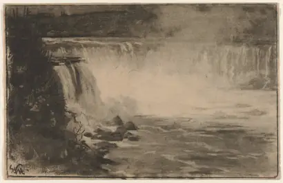 Dokumentasi museum Niagara Falls. William Morris Hunt (American, 1824–1879).
