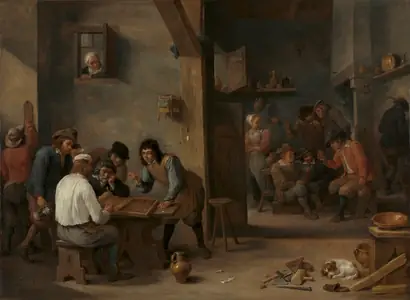 Dokumentasi museum Game of Backgammon. David Teniers (Flemish, 1610–1690).