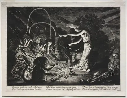 Dokumentasi museum The Witch (Night Piece). Peran menurut katalog: Jan van de Velde II (Dutch, c. 1593–1641).