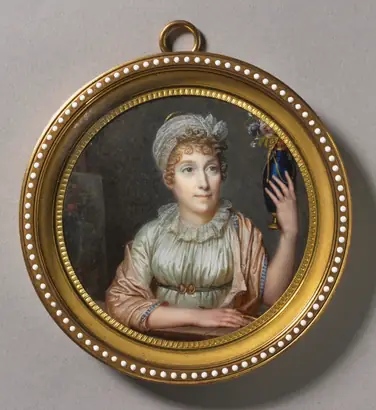 Dokumentasi museum Portrait of Anne Vallayer-Coster. François Dumont (French, 1751–1831).
