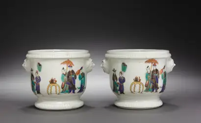 Dokumentasi museum Pair of Bottle Coolers (Seaux à rafraîchir). manufacturer: Saint Cloud Porcelain Factory (French).