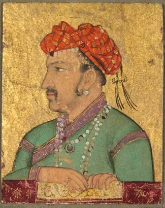 Dokumentasi museum Portrait Jewel of Emperor Jahangir. Nama pembuat belum tercantum pada daftar atribusi museum.