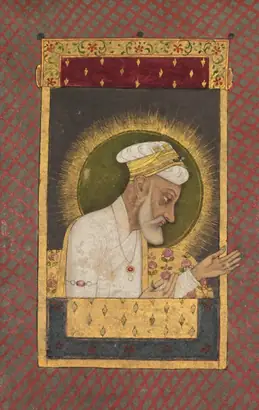 Dokumentasi museum Portrait of Emperor Alamgir (Aurangzeb). Nama pembuat belum tercantum pada daftar atribusi museum.
