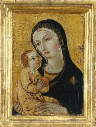 Dokumentasi museum Virgin and Child. possibly by: Icilio Federico Joni (Italian, 1866–1946); workshop of: Sano di Pietro (Italian, 1406–1481).