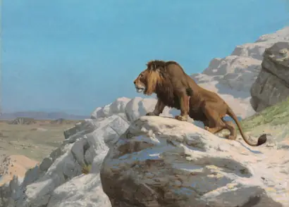 Dokumentasi museum Lion on the Watch. Jean-Léon Gérôme (French, 1824–1904).