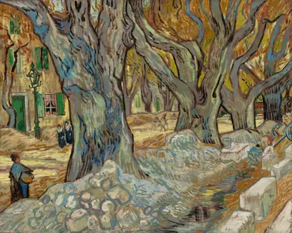 Dokumentasi museum The Large Plane Trees (Road Menders at Saint-Rémy). Vincent van Gogh (Dutch, 1853–1890).