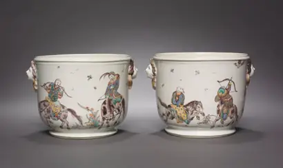 Dokumentasi museum Pair of Bottle Coolers (seaux à rafraîchir). manufacturer: Villeroy Factory; manufacturer: Mennecy- Villeroy Factory (French).