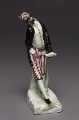 Dokumentasi museum Figure of Pantalone. manufacturer: Mennecy Factory (French); manufacturer: Mennecy- Villeroy Factory (French).