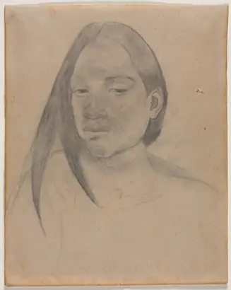 Dokumentasi museum Head of a Tahitian Woman. Paul Gauguin (French, 1848–1903).
