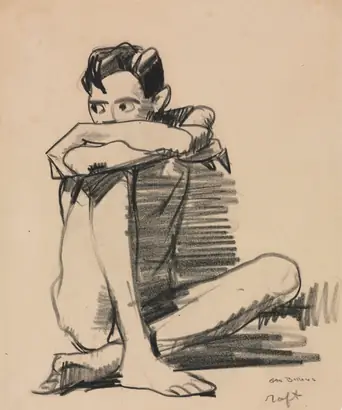 Dokumentasi museum Seated Boy. George Bellows (American, 1882–1925).