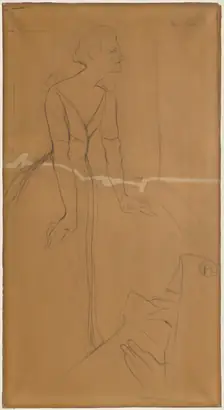 Dokumentasi museum Yvette Guilbert. Henri de Toulouse-Lautrec (French, 1864–1901).