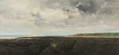 Dokumentasi museum Villerville Seen from Le Ratier. Charles François Daubigny (French, 1817–1878).