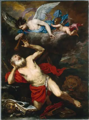 Dokumentasi museum The Vision of Saint Jerome. Giovanni Battista Langetti (Italian, 1635–1676).