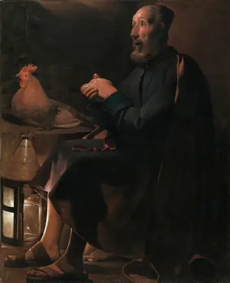 Dokumentasi museum Saint Peter Repentant. Georges de La Tour (French, 1593–1652).