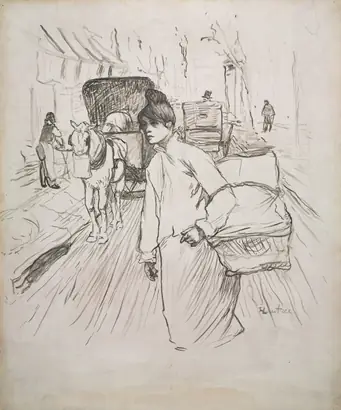 Dokumentasi museum The Laundress. Henri de Toulouse-Lautrec (French, 1864–1901).